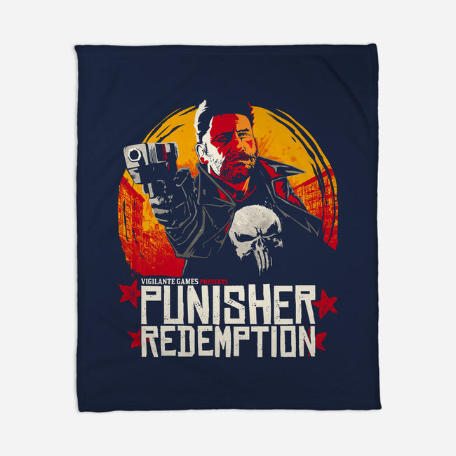 Punisher Redemption-None-Fleece-Blanket-teesgeex