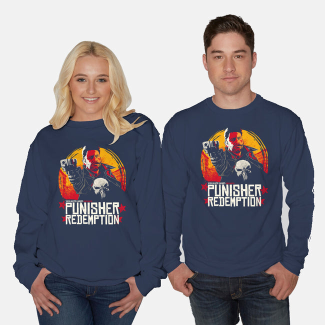 Punisher Redemption-Unisex-Crew Neck-Sweatshirt-teesgeex