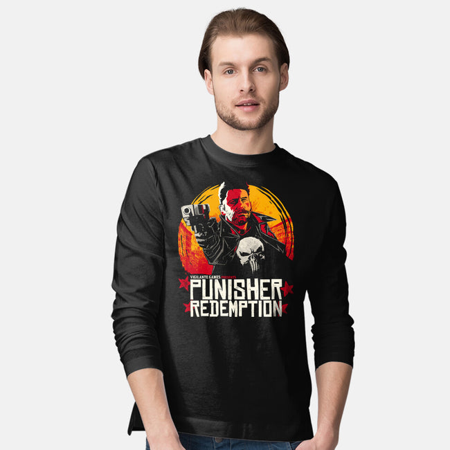 Punisher Redemption-Mens-Long Sleeved-Tee-teesgeex