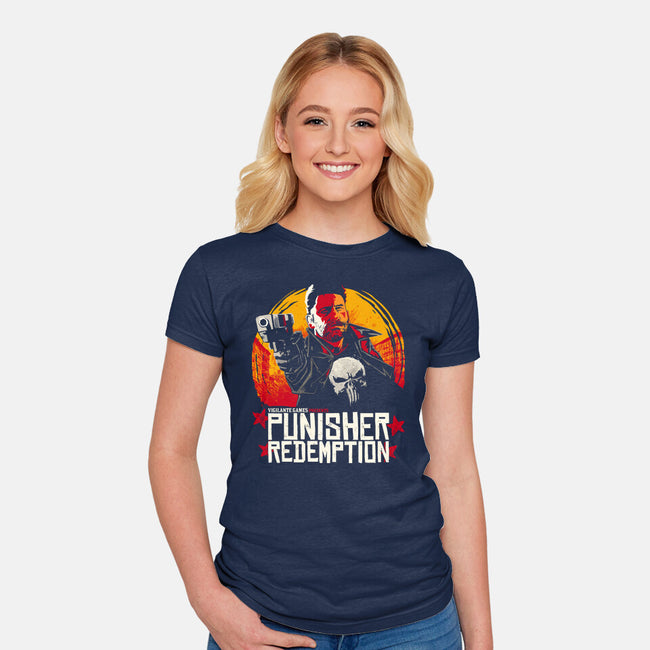Punisher Redemption-Womens-Fitted-Tee-teesgeex