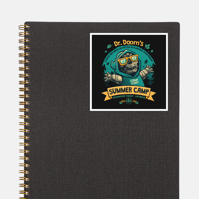 Doom Summer Camp-None-Glossy-Sticker-teesgeex
