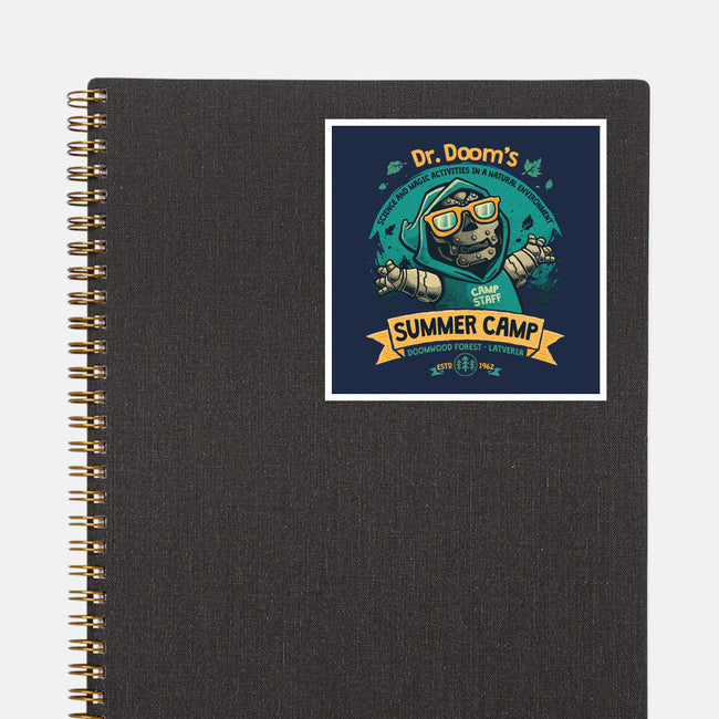 Doom Summer Camp-None-Glossy-Sticker-teesgeex
