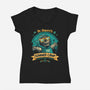 Doom Summer Camp-Womens-V-Neck-Tee-teesgeex