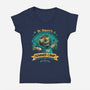 Doom Summer Camp-Womens-V-Neck-Tee-teesgeex