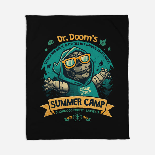 Doom Summer Camp-None-Fleece-Blanket-teesgeex