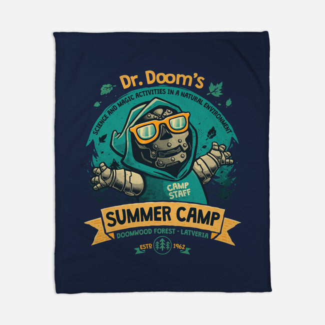 Doom Summer Camp-None-Fleece-Blanket-teesgeex