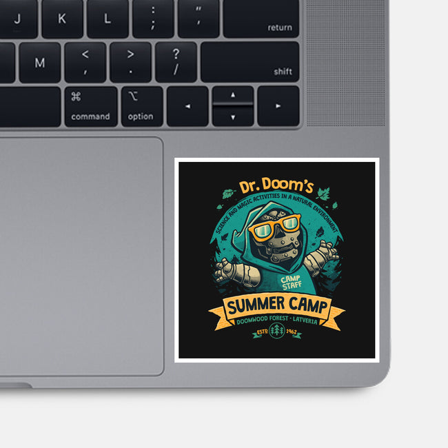 Doom Summer Camp-None-Glossy-Sticker-teesgeex