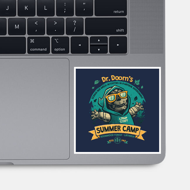 Doom Summer Camp-None-Glossy-Sticker-teesgeex