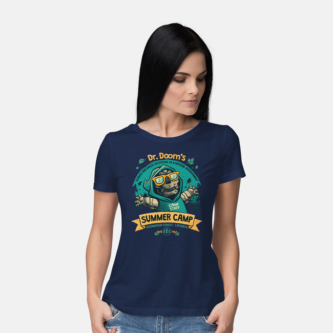 Doom Summer Camp-Womens-Basic-Tee-teesgeex