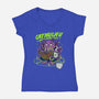 Necro No Meow-Womens-V-Neck-Tee-joerawks