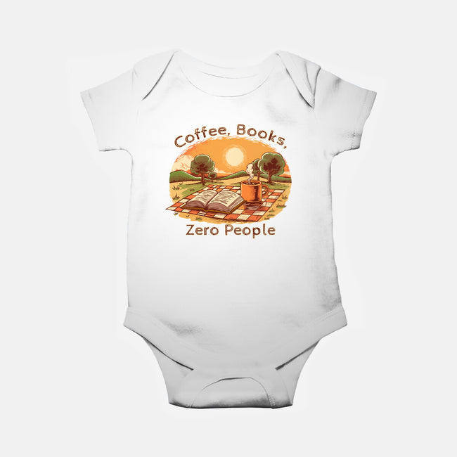Coffee Books And Zero People-Baby-Basic-Onesie-joerawks