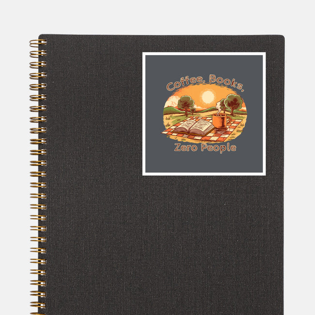Coffee Books And Zero People-None-Glossy-Sticker-joerawks