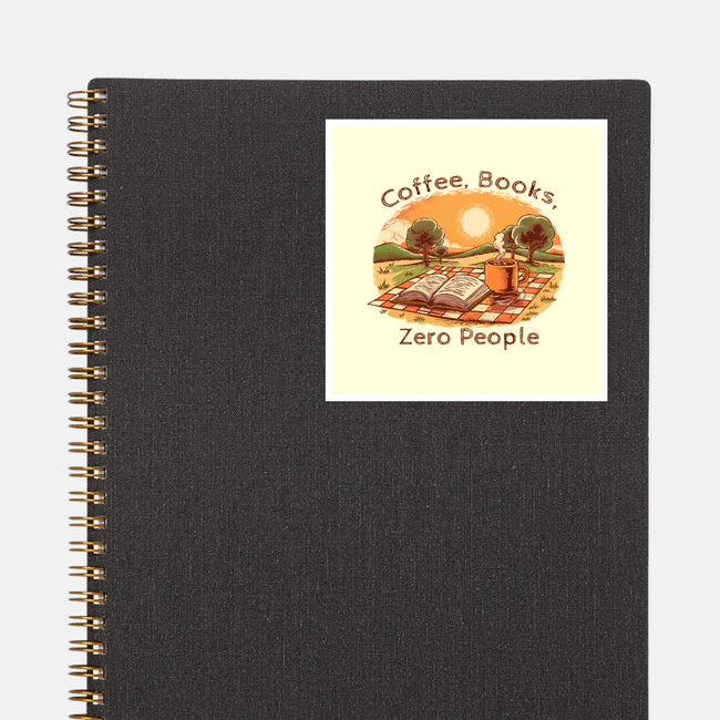 Coffee Books And Zero People-None-Glossy-Sticker-joerawks