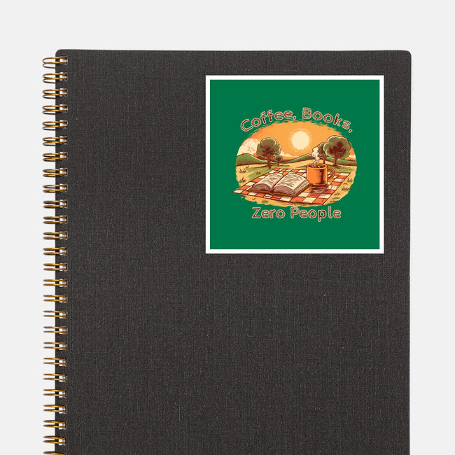 Coffee Books And Zero People-None-Glossy-Sticker-joerawks