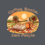 Coffee Books And Zero People-Womens-Fitted-Tee-joerawks