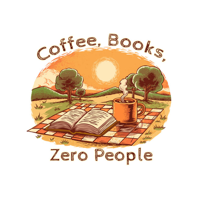 Coffee Books And Zero People-Womens-V-Neck-Tee-joerawks