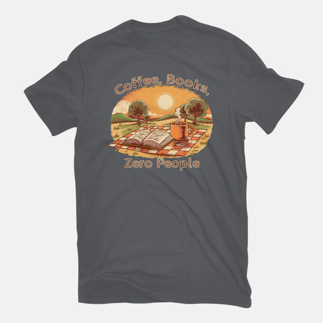 Coffee Books And Zero People-Mens-Premium-Tee-joerawks
