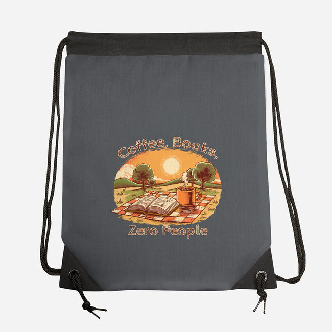 Coffee Books And Zero People-None-Drawstring-Bag-joerawks