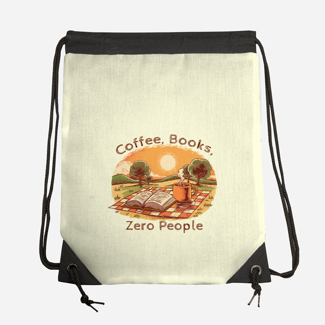 Coffee Books And Zero People-None-Drawstring-Bag-joerawks