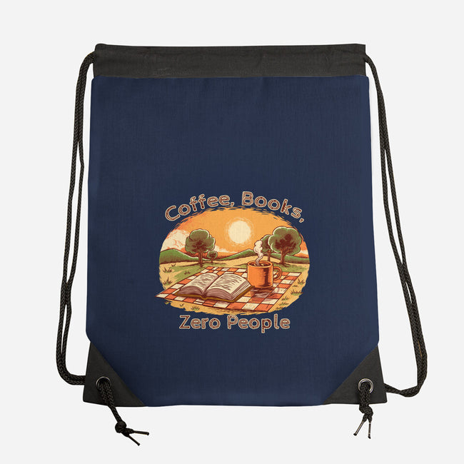 Coffee Books And Zero People-None-Drawstring-Bag-joerawks