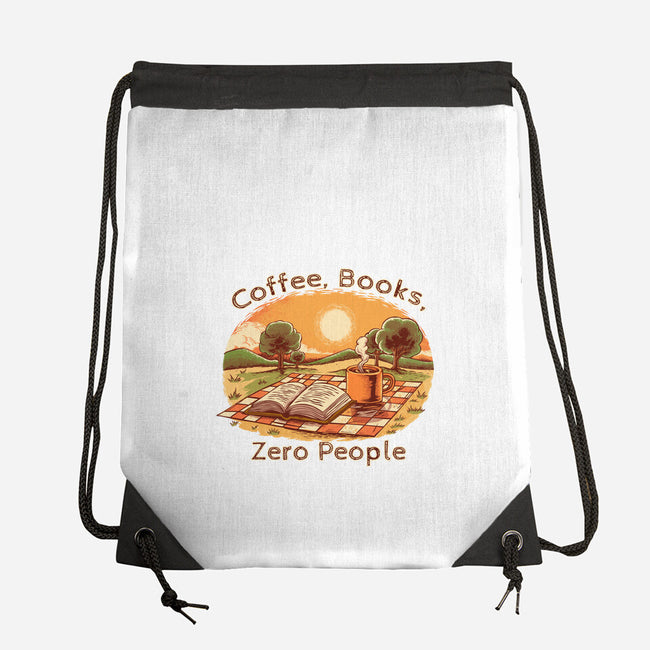 Coffee Books And Zero People-None-Drawstring-Bag-joerawks