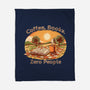 Coffee Books And Zero People-None-Fleece-Blanket-joerawks