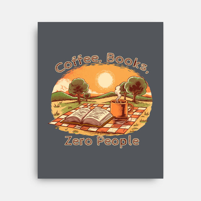 Coffee Books And Zero People-None-Stretched-Canvas-joerawks