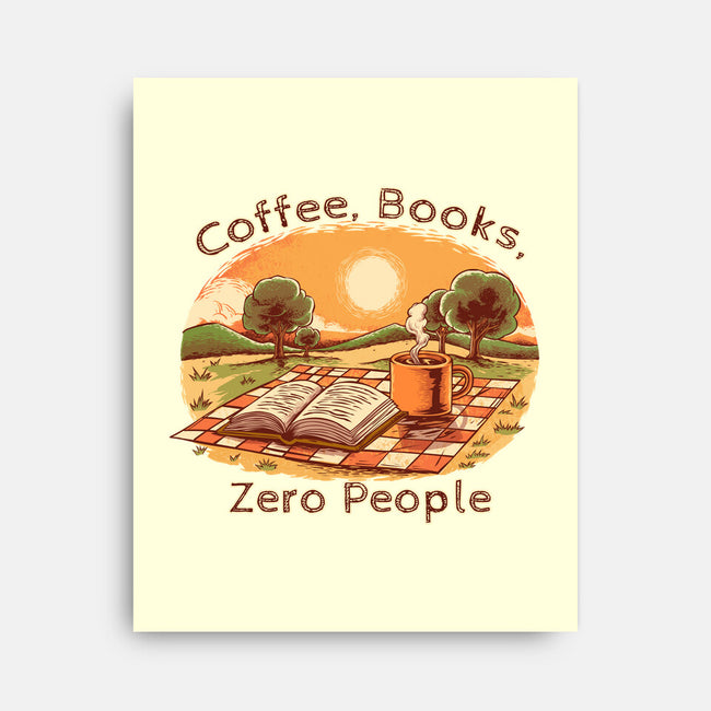 Coffee Books And Zero People-None-Stretched-Canvas-joerawks