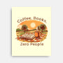 Coffee Books And Zero People-None-Stretched-Canvas-joerawks