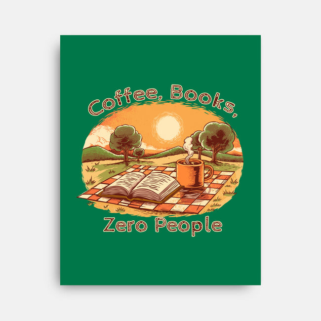 Coffee Books And Zero People-None-Stretched-Canvas-joerawks