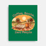 Coffee Books And Zero People-None-Stretched-Canvas-joerawks