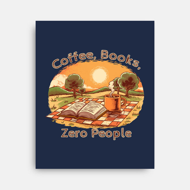 Coffee Books And Zero People-None-Stretched-Canvas-joerawks