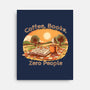 Coffee Books And Zero People-None-Stretched-Canvas-joerawks