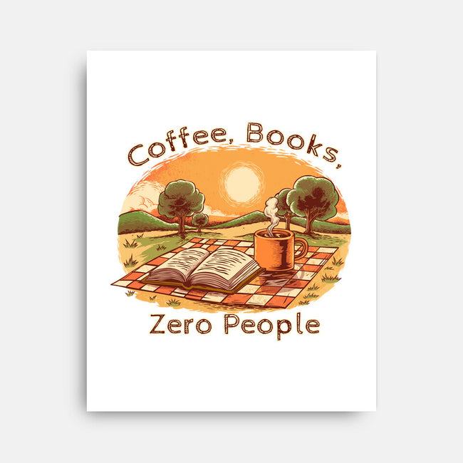 Coffee Books And Zero People-None-Stretched-Canvas-joerawks