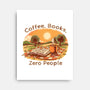 Coffee Books And Zero People-None-Stretched-Canvas-joerawks