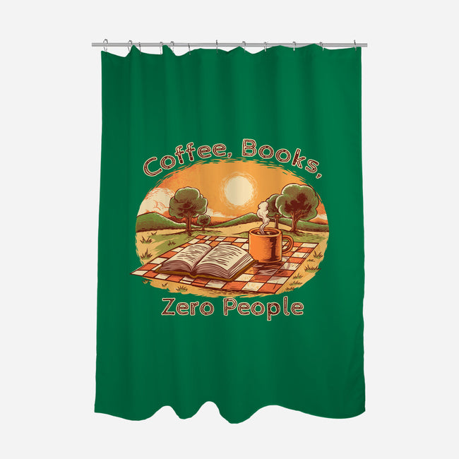 Coffee Books And Zero People-None-Polyester-Shower Curtain-joerawks