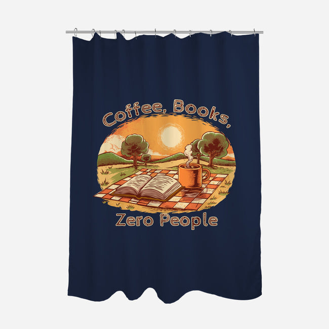 Coffee Books And Zero People-None-Polyester-Shower Curtain-joerawks