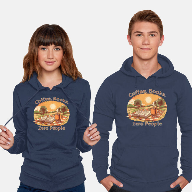 Coffee Books And Zero People-Unisex-Pullover-Sweatshirt-joerawks