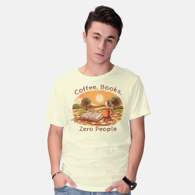 Coffee Books And Zero People-Mens-Basic-Tee-joerawks