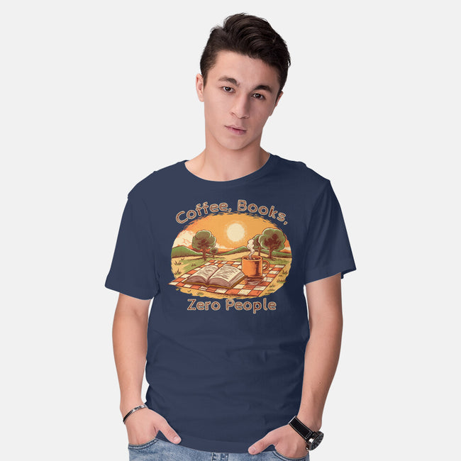 Coffee Books And Zero People-Mens-Basic-Tee-joerawks