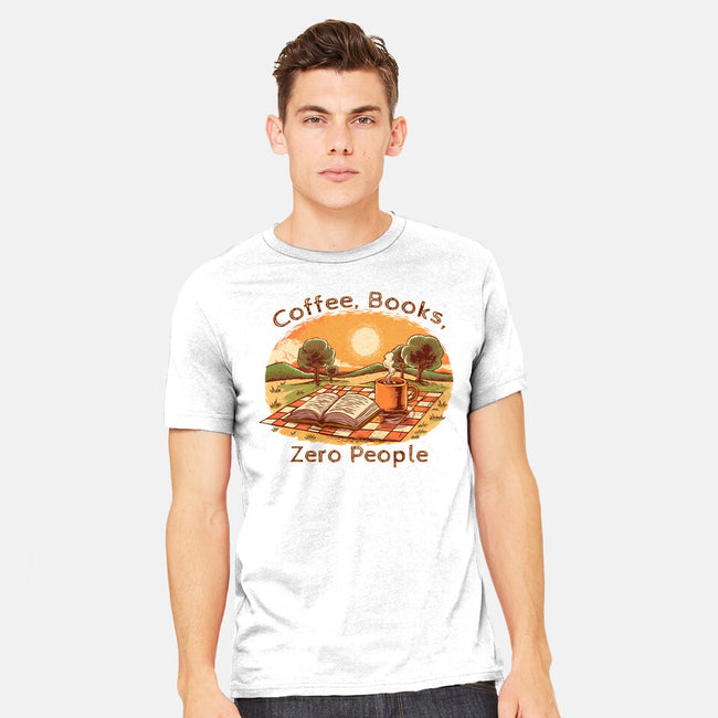 Coffee Books And Zero People-Mens-Heavyweight-Tee-joerawks