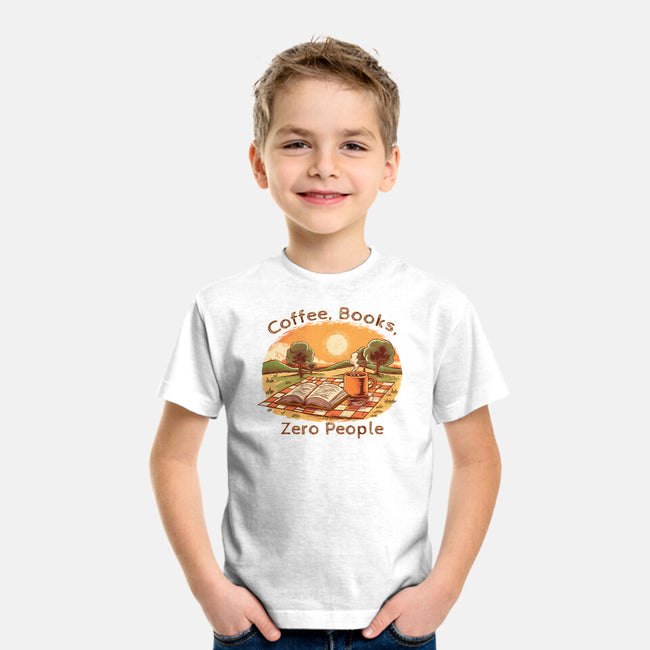 Coffee Books And Zero People-Youth-Basic-Tee-joerawks