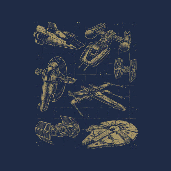 Star Spaceships-None-Stretched-Canvas-xMorfina