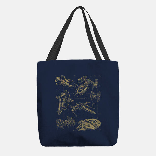 Star Spaceships-None-Basic Tote-Bag-xMorfina