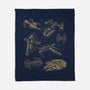 Star Spaceships-None-Fleece-Blanket-xMorfina