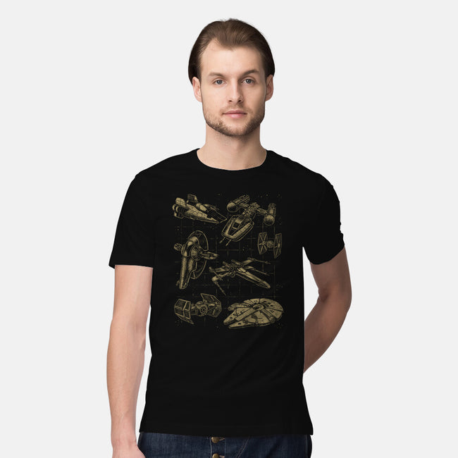 Star Spaceships-Mens-Premium-Tee-xMorfina