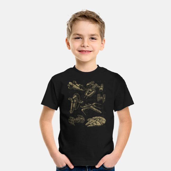 Star Spaceships-Youth-Basic-Tee-xMorfina