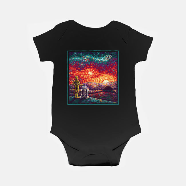 Starry Sunsets-Baby-Basic-Onesie-kg07