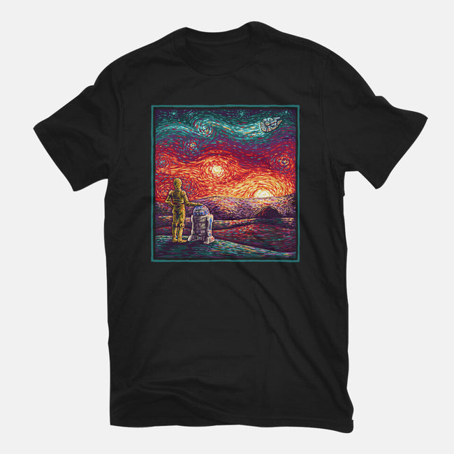 Starry Sunsets-Mens-Heavyweight-Tee-kg07