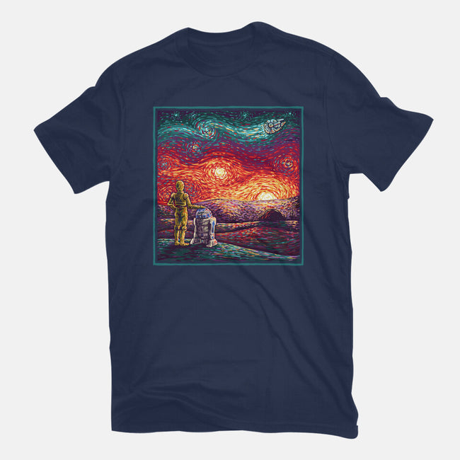 Starry Sunsets-Mens-Heavyweight-Tee-kg07